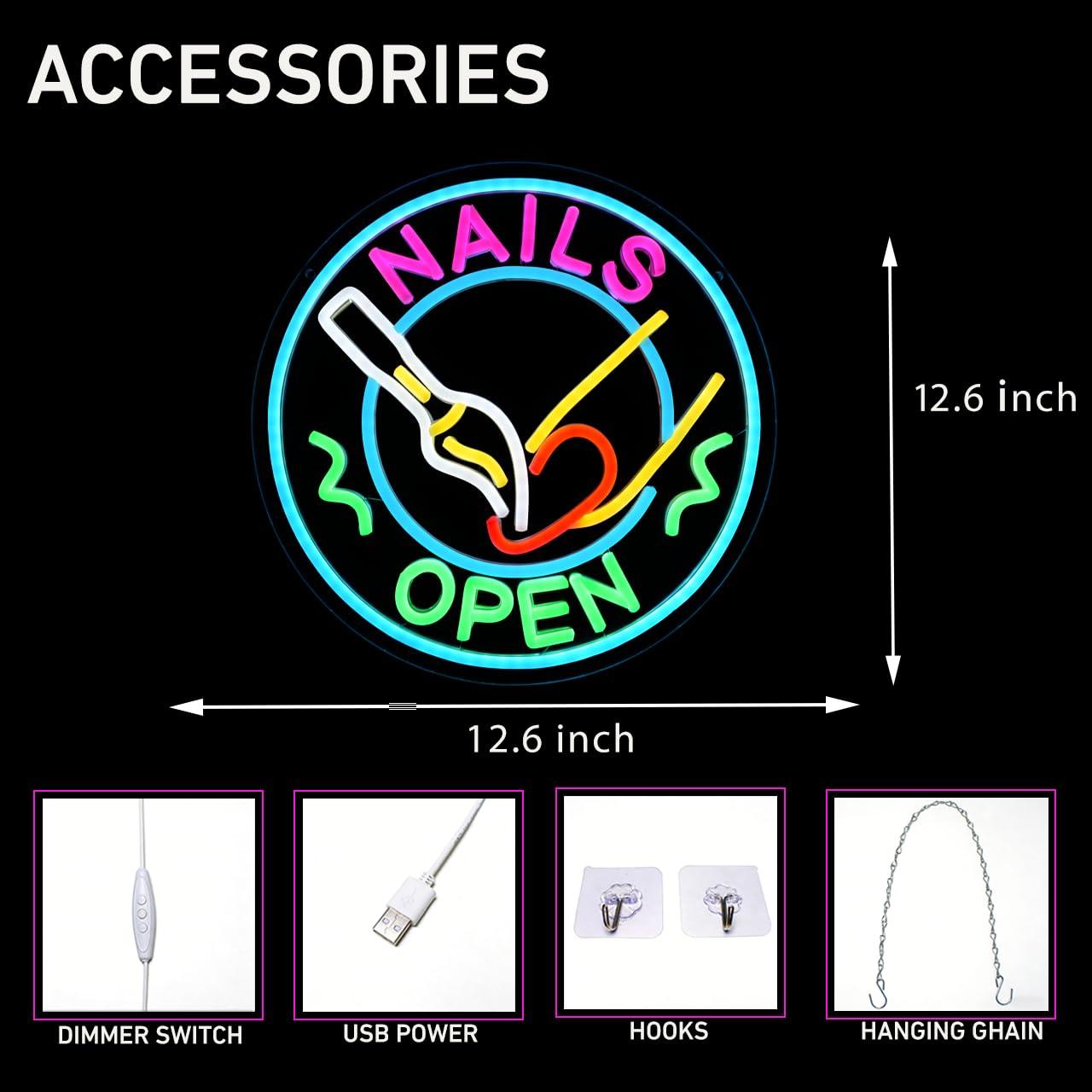 Nails Open Neon Tabela USB Kıs - Beauty Makeup Studio incelemesi ve fiyatı